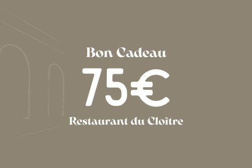Bon Cadeau Restaurant du Cloître - 75€